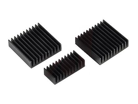 Raspberry Pi 8679039, Moderkort, Radiator, Raspberry Pi 1 & 2, Svart