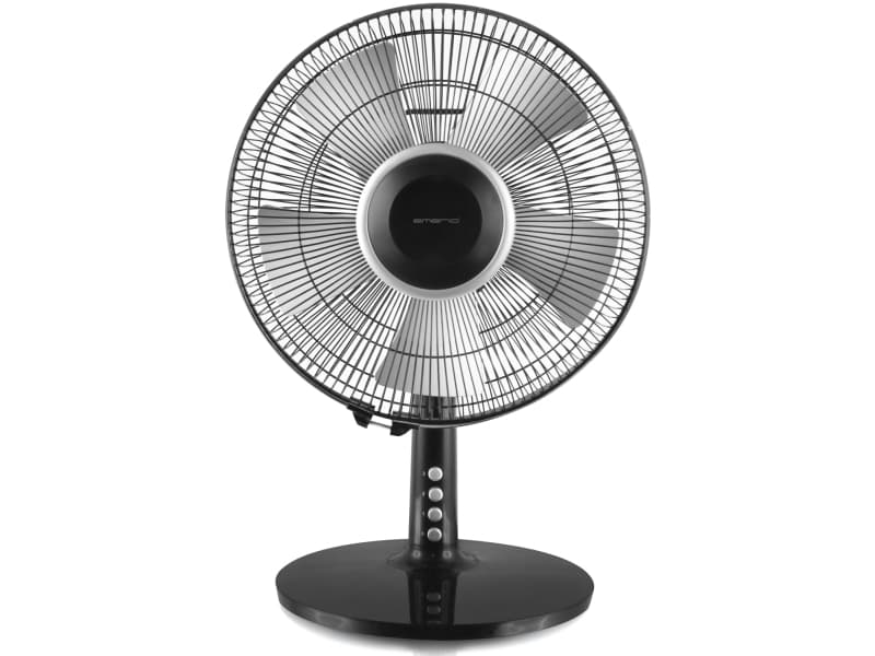 Emerio Tisch-Ventilator,30cm,3 Geschw.,5 Blätter, schwarz