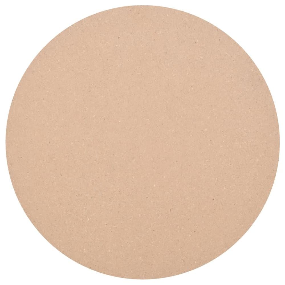 vidaXL bordplade rund MDF 800 x 18 mm