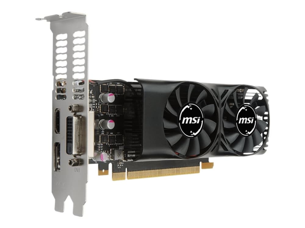 MSI GTX 1050 TI 4GT LP - Grafikkort - GF GTX 1050 Ti - 4 GB GDDR5 - PCIe 3.0 x16 lav profil - DVI, HDMI, DisplayPort