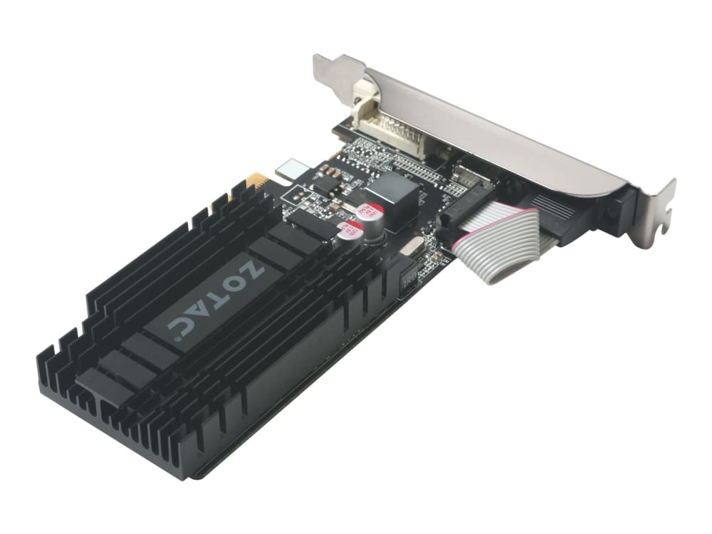 ZOTAC GeForce GT 710 - ZONE Edition - grafikkort - GF GT 710 - 1 GB DDR3 - PCIe - DVI, D-Sub, HDMI - fläktlös