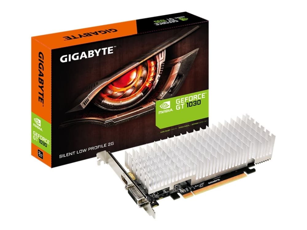 Gigabyte GV-N1030SL-2GL - Grafikkort - GF GT 1030 - 2 GB GDDR5 - PCIe 3.0 låg profil - DVI, HDMI