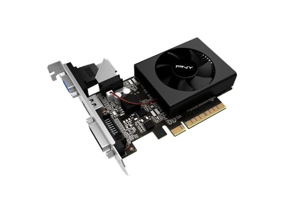 PNY VCGGT7102XPB, GeForce GT 710, 2 GB, GDDR3, 64 bit, 3840 x 2160 pixlar, PCI Express x8 2.0