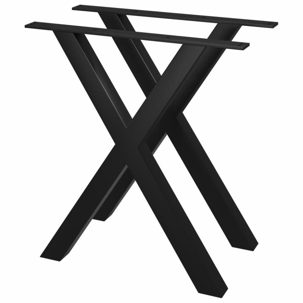 vidaXL spisebordsben 2 stk. X-stel 60x72 cm