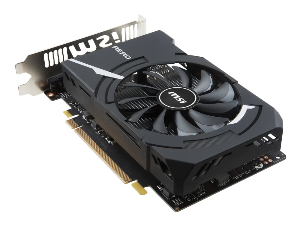 MSI GTX 1050 TI AERO ITX 4G OCV1 - Grafikkort - GF GTX 1050 Ti - 4 GB GDDR5 - PCIe 3.0 x16 - DVI, HDMI, DisplayPort