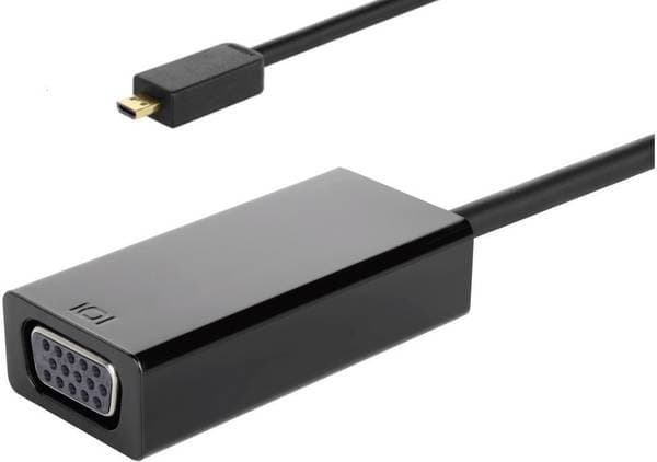 Renkforce RF-4187253, 0,05 m, VGA (D-Sub), HDMI Typ D (micro), Honkoppling, Hankoppling, Rak