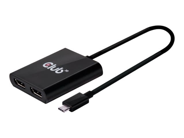 Club 3D SenseVision MST Hub USB Type C to DisplayPort 1.2 Dual Monitor - Ekstern videoadapter - USB-C - 2 x DisplayPort