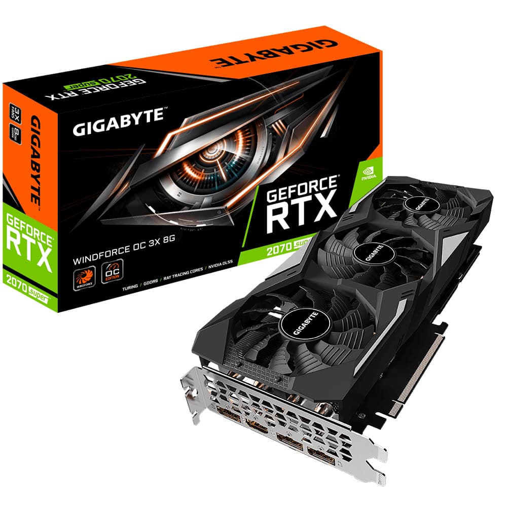 Gigabyte GeForce RTX 2070 Super Windforce OC 3X 8G