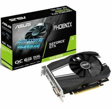 ASUS Phoenix PH-GTX1660-O6G Skærmkort - Sort, Hvid