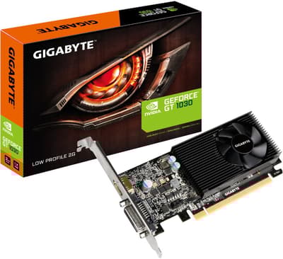 Gigabyte GV-N1030D5-2GL Skærmkort - Sort