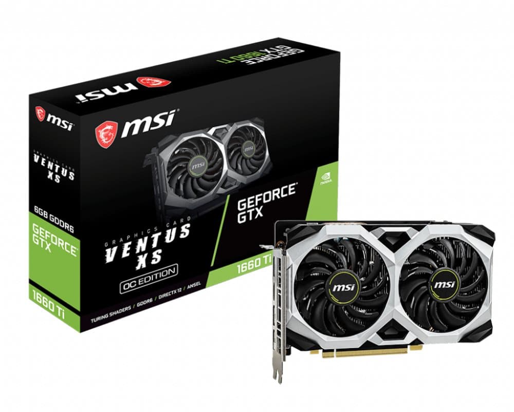 MSI V375-032R Grafikkort - Sort, Sølv