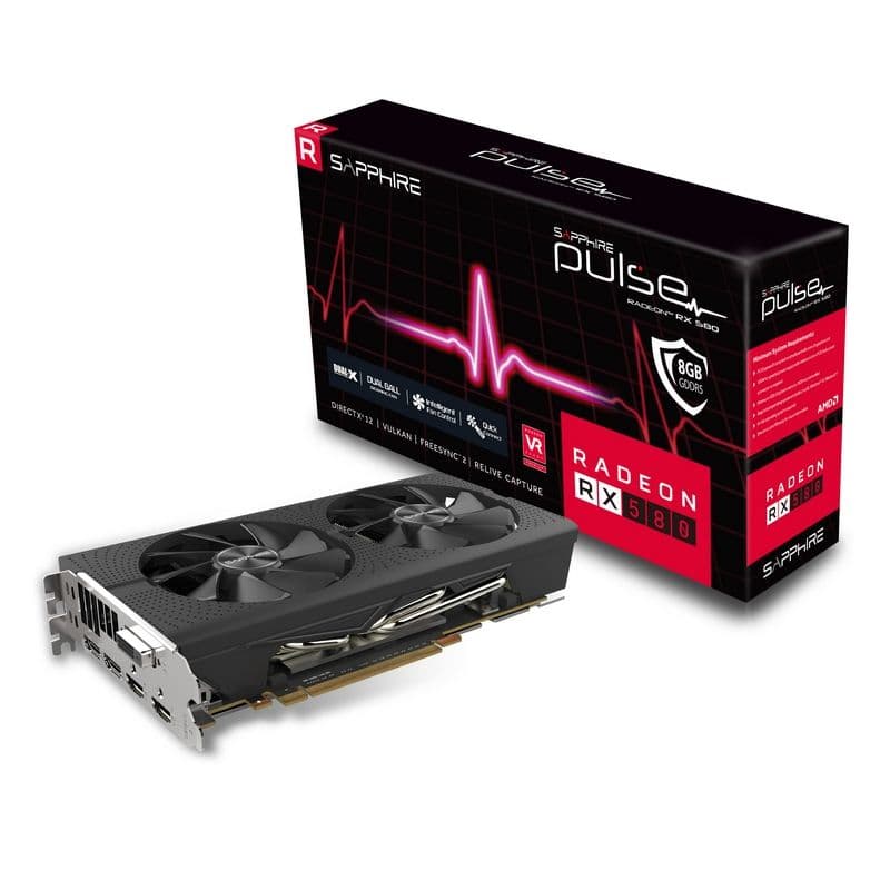 Sapphire RADEON RX 580 8GB GDDR5 PULSE Videocard