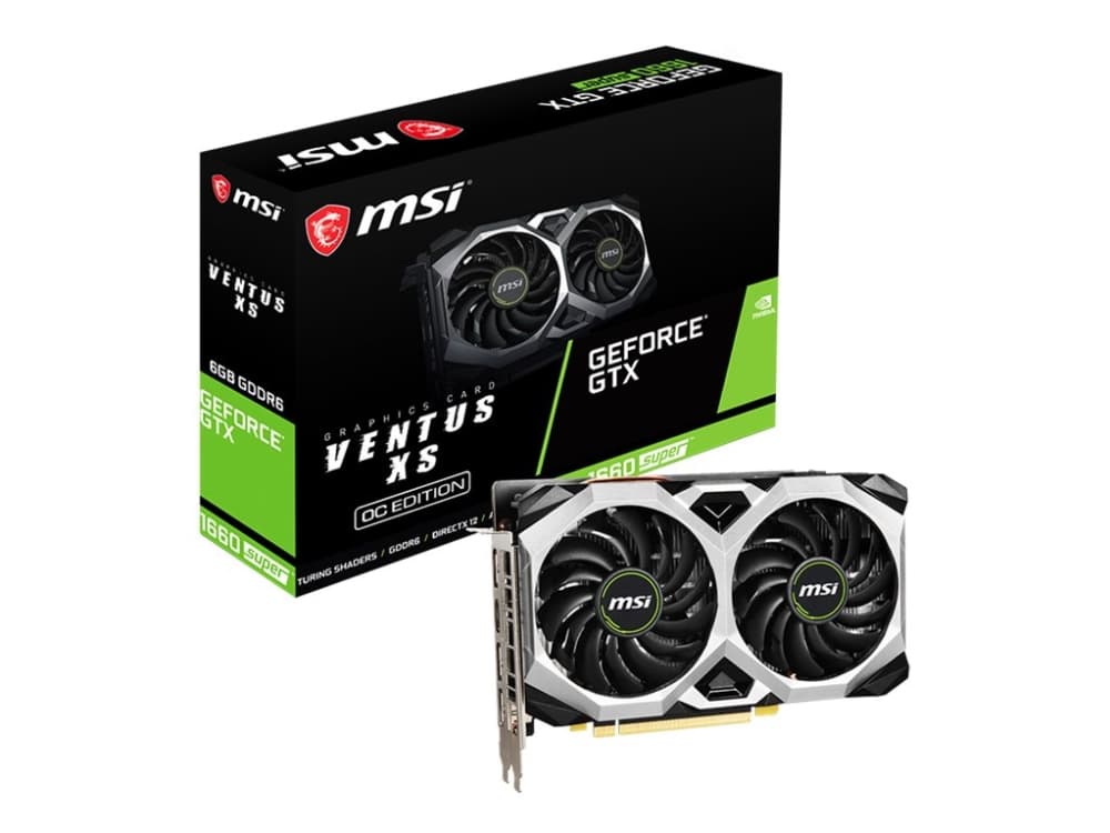 MSI GTX 1660 SUPER VENTUS XS OC - Grafikkort - GF GTX 1660 SUPER - 6 GB GDDR6 - PCIe 3.0 x16 - HDMI, 3 x DisplayPort
