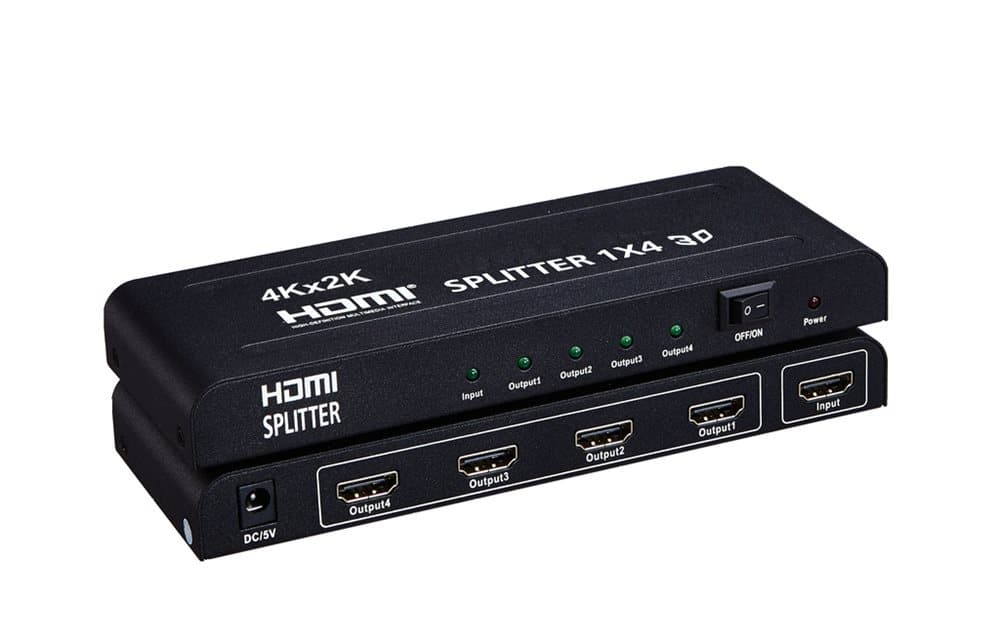HDMI Splitter 1x4 - Ultra HD 4Kx2K / 3D / HDCP