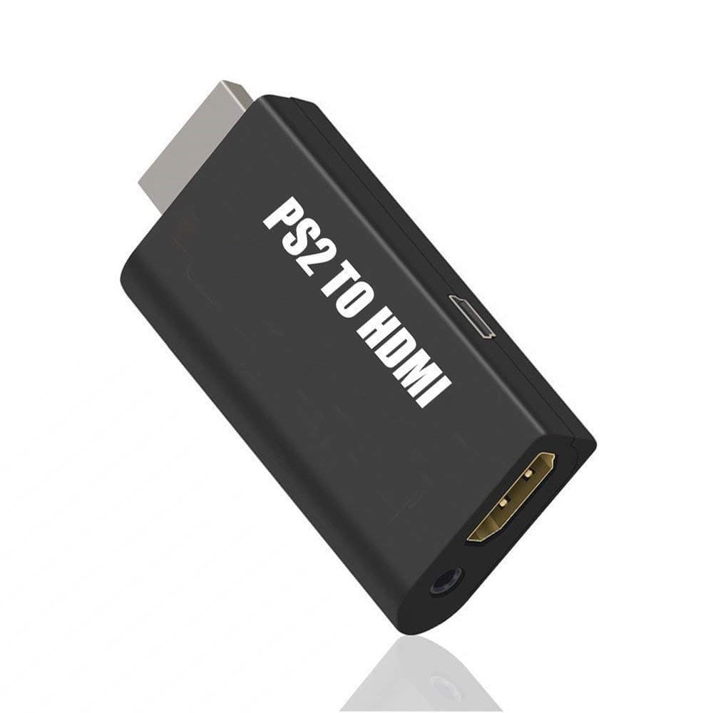 PS2 til HDMI Adapter med 3,5 mm lydutgang for HDTV/HDMI