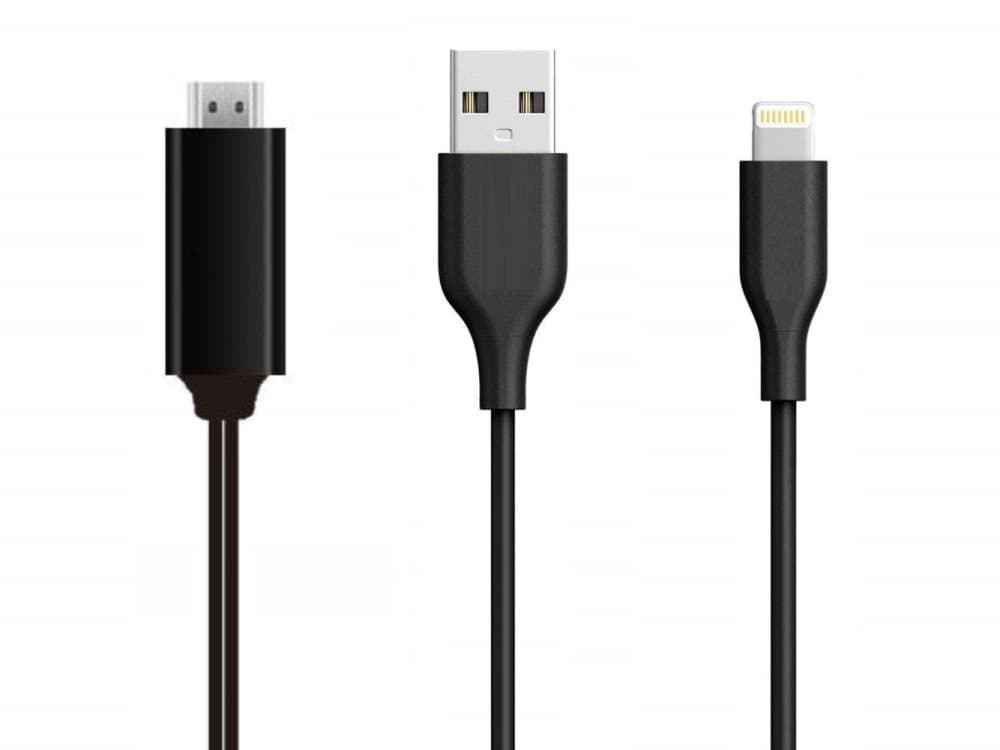 Lightning til HDMI-adapterkabel - 2 meter
