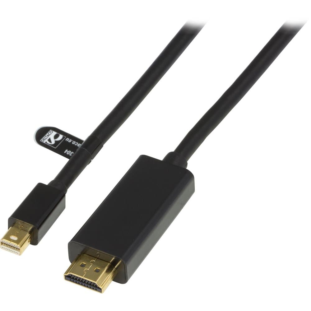 Deltaco, Adapter - Mini DisplayPort til HDMI - 1 m