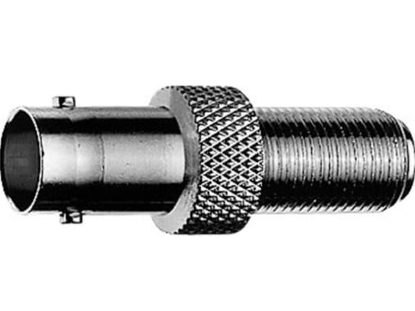 Telegärtner J01008A0021, F-typ/BNC, F, BNC, Honkoppling/Honkoppling, Nickel/Guld, Svart
