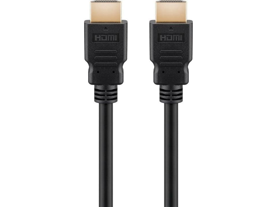 Goobay 41082, 1 m, HDMI Type A (Standard), 2 x HDMI Type A (Standard), 48 Gbit/s, Svart