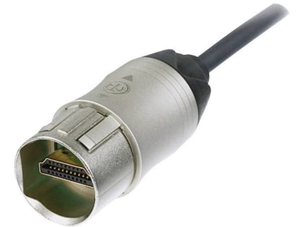 Neutrik HDMI-anslutningskabel HDMI-A-kontakt, HDMI-A-kontakt 3,00 m Nickel NKHDMI-3 monterbar HDMI-kabel