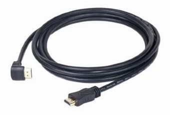 Gembird - HDMI-kabel - HDMI (hane) till HDMI (hane) - 4.5 m - svart - 90° kontakt
