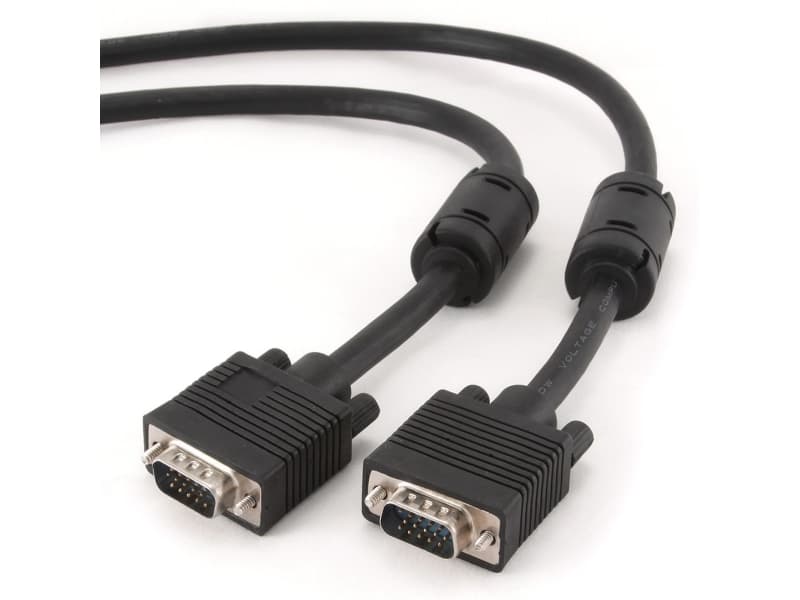Cablexpert Premium CC-PPVGA-10M-B - VGA-kabel - HD-15 (VGA) (hane) till HD-15 (VGA) (hane) - 10 m - formpressad, tumskruvar - svart
