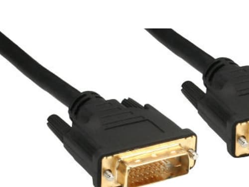 InLine 17775P, 5 m, DVI-D, DVI-D, Svart, Guld, 10,2 Gbit/s