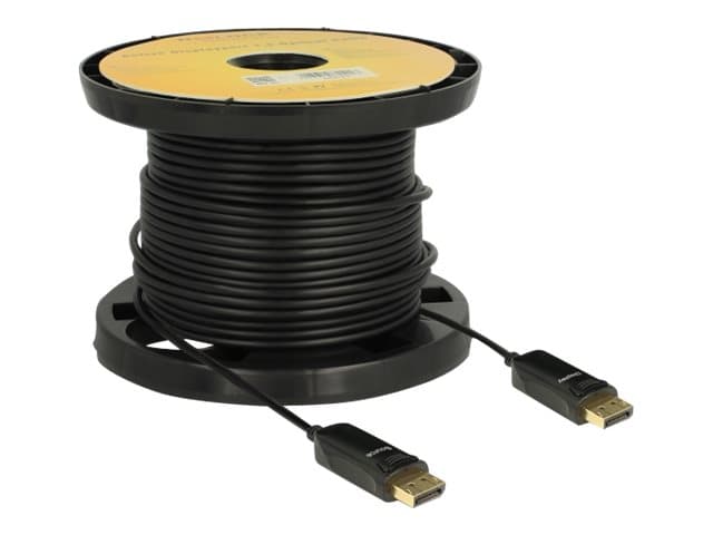 DeLOCK - DisplayPort-kabel - DisplayPort (hane) till DisplayPort (hane) - DisplayPort 1.2 - 40 m - stöd för 4K, aktiv - svart