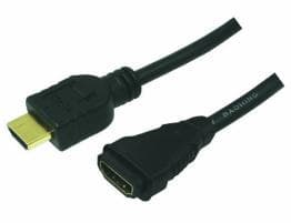 LogiLink HDMI/HDMI, 5.0m, 5 m, HDMI Typ A (standard), HDMI Typ A (standard), Svart