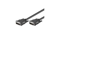 Goobay 0.5m Dual Link DVI-D Cable, 0,5 m, DVI-D, DVI-D, Svart, Hane/Hane