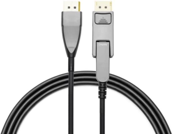 Microconnect DP-MMG-10000MBV1.4OP, 100 m, DisplayPort, Mini DisplayPort, Hankjønn, Hankjønn, Svart