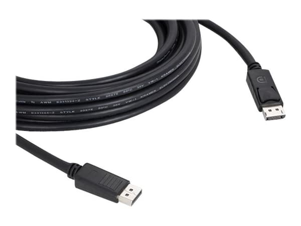 Kramer C-DP-50 - DisplayPort-kabel - DisplayPort (hann) låst til DisplayPort (hann) låst - DisplayPort 1.2 - 15.2 m - 4K-støtte - svart