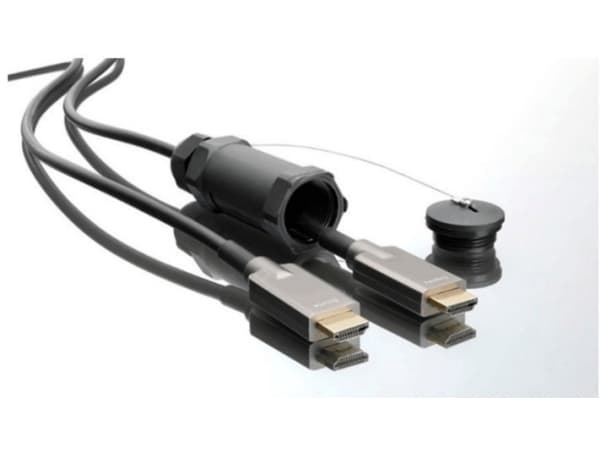 Microconnect HDM1919100V2.1AOP, 100 m, HDMI Type A (Standard), HDMI Type A (Standard), 3D, 48 Gbit/s, Svart