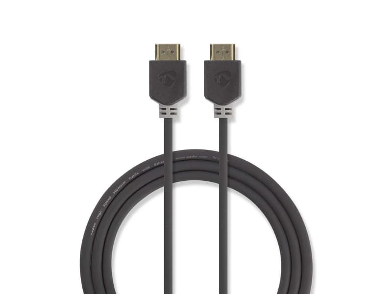 Nedis CVBW34000AT20, 2 m, HDMI Type A (Standard), HDMI Type A (Standard), 3D, Antrasitt