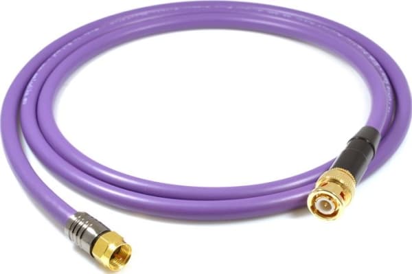 Melodika BNC cable - F plug 1.5m purple