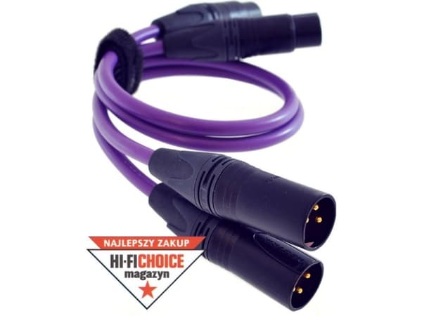 Melodika XLR x2 - XLR x2 kabel 4m lilla