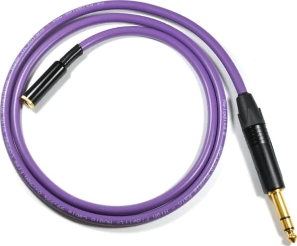 Melodika kabel Jack 3.5mm - Jack 6.3mm 10m lila