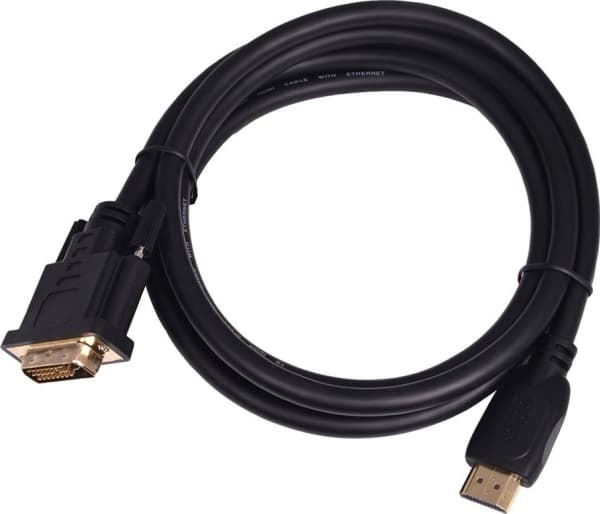 TB HDMI-DVI Cable 1.8 m. gold platted, DVI 24+1