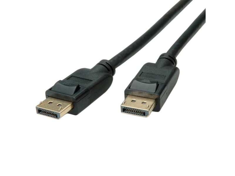 ROLINE 11.04.5810, 1 m, DisplayPort, DisplayPort, Hankjønn, Hankjønn, Svart