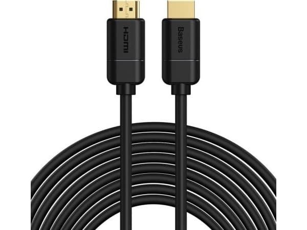 Baseus Basic-kabel HDMI 2.0-kabel 4K 30 Hz 3D HDR 18 Gbps 8 m svart (CAKGQ-E01)