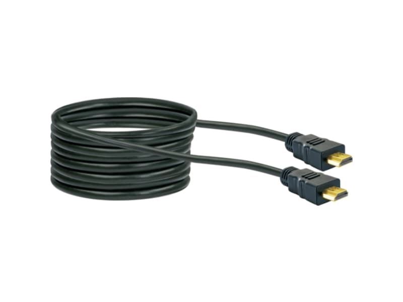 Schwaiger HDM100 013, 10 m, HDMI Typ A (standard), HDMI Typ A (standard), 3D kompatibilitet, 10,2 Gbit/s, Svart, Guld