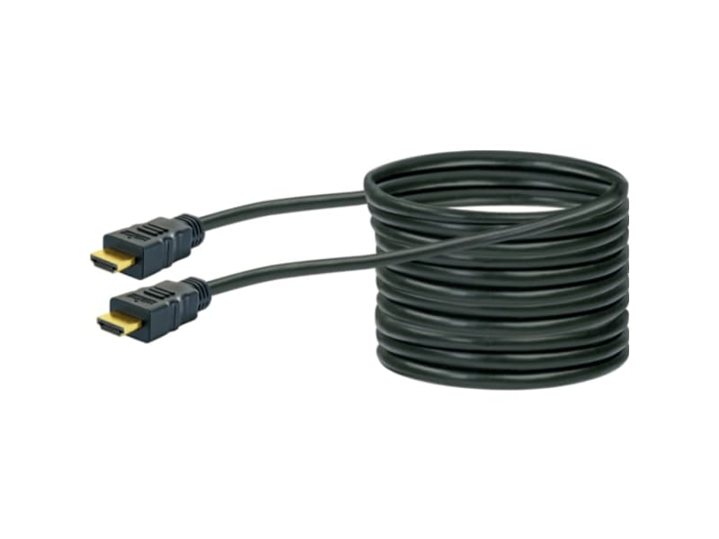 Schwaiger HDM150 013, 15 m, HDMI Typ A (standard), HDMI Typ A (standard), 3D kompatibilitet, 10,2 Gbit/s, Svart, Guld