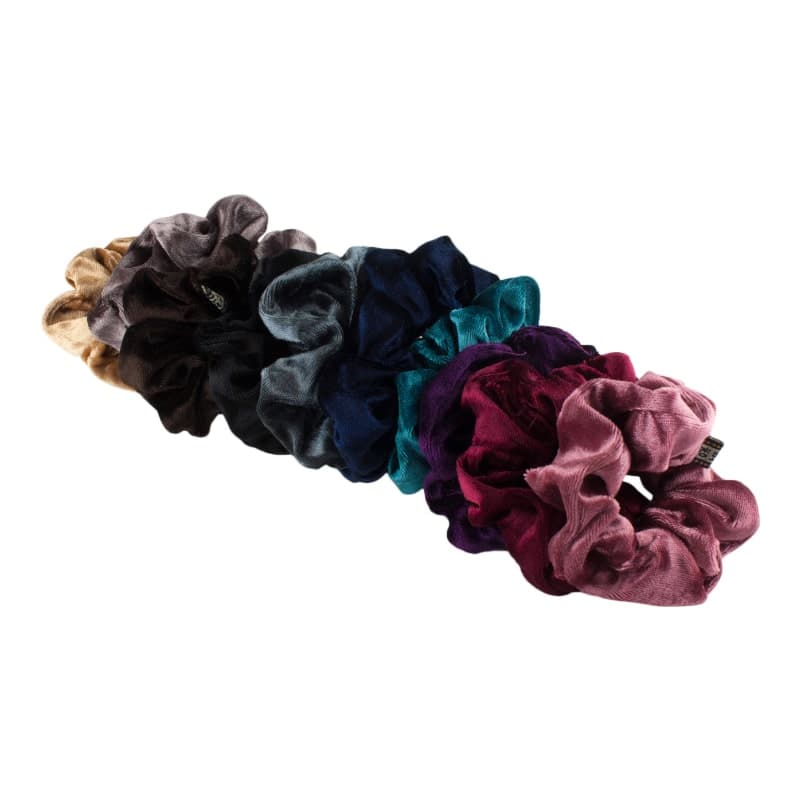 3x Hårstrikker / Scrunchies i Fløyel