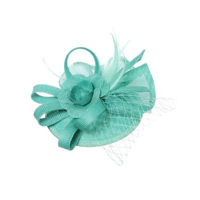 Intrigue Womens/Ladies Large Linen Look Floral Fascinator Clip