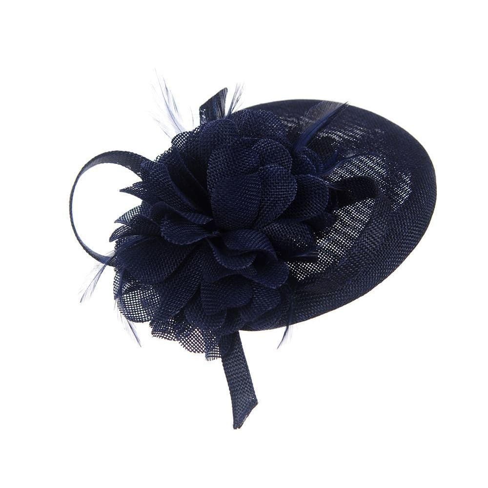 Intrigue Kvinnor / damer Oval linne Look Floral Fascinator Clip