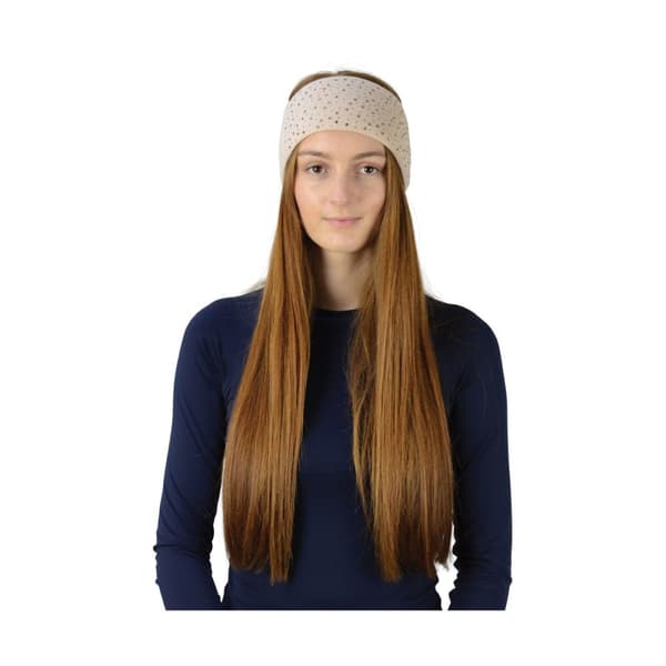 HyFASHION Dame/Damer Alaska Diamante pandebånd Beige/Gold One Size