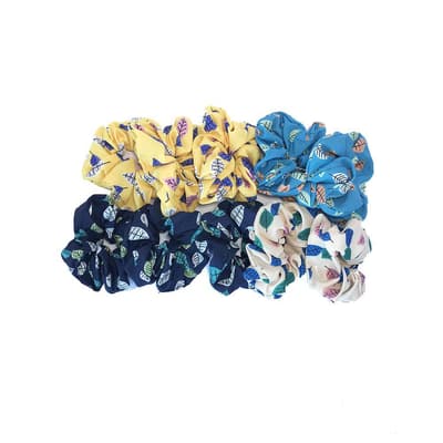 Jewel City Unisex Adult Mixed Leaf Print Hair Ties