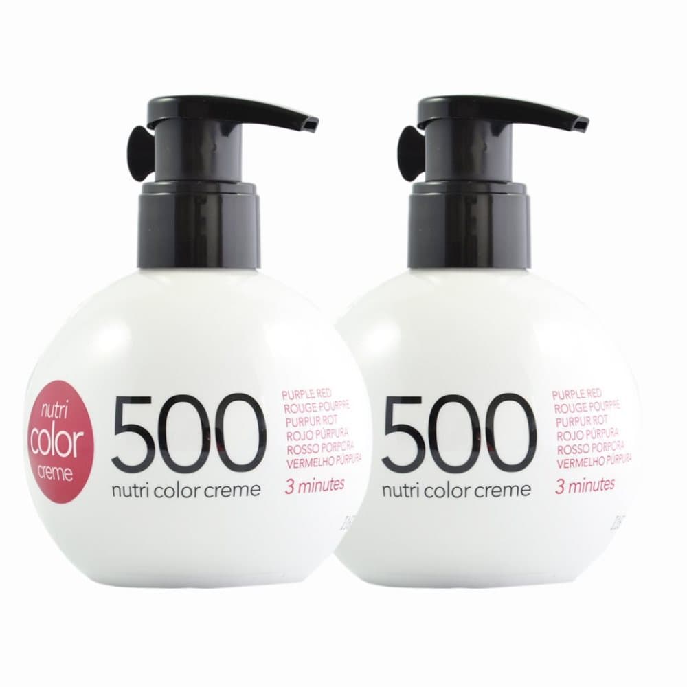 2-pack Revlon Nutri Color Creme 500 Purple Red 270ml