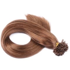 100 stk brasilianske Remy Keratin vokssløjfer # 8, 100gram, 45cm