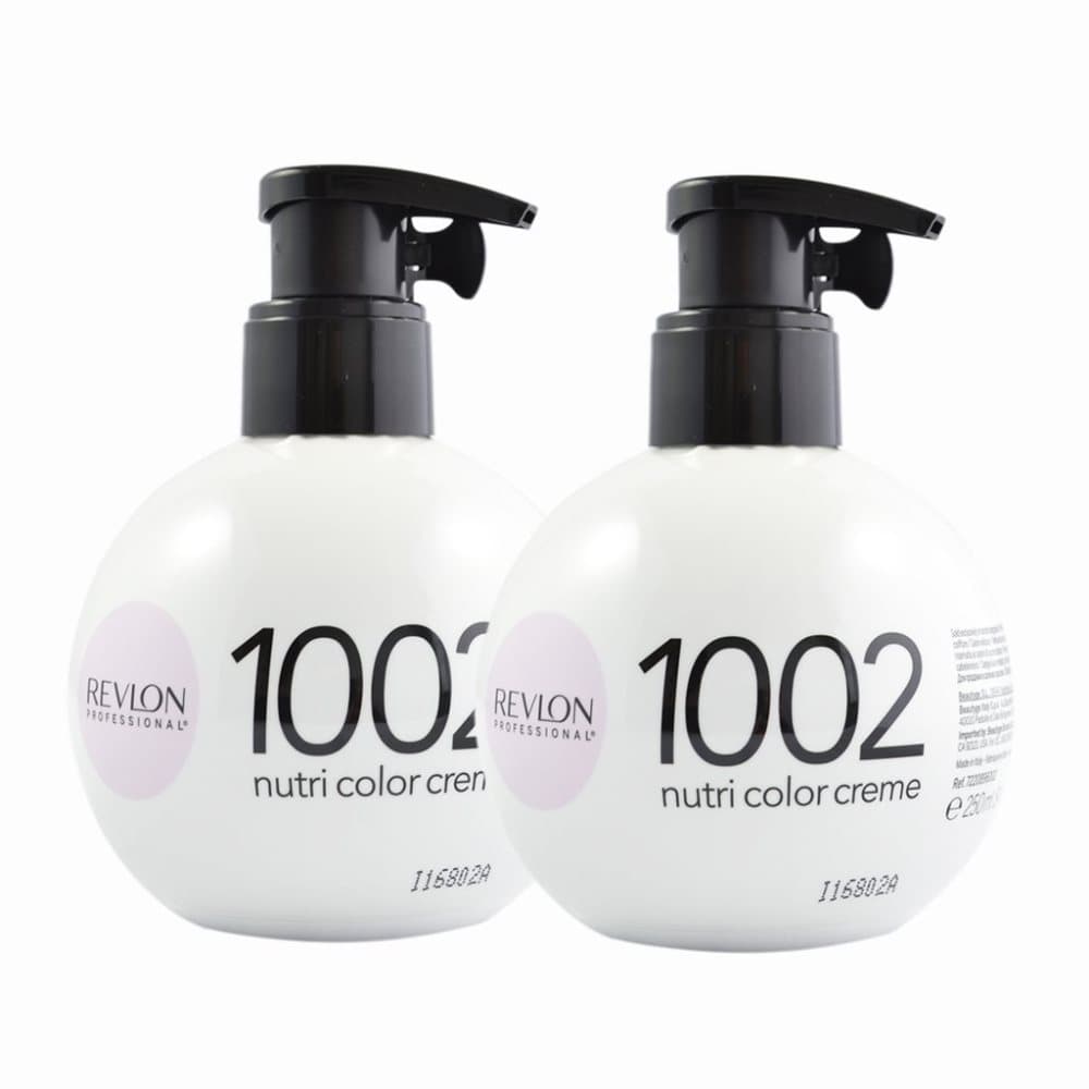 2-pack Revlon Nutri Color Creme 1002 White Platinum 270ml